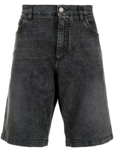 Dolce & Gabbana bermuda en jean à effet délavé - Gris