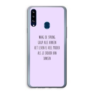 Sprong: Samsung Galaxy A20s Transparant Hoesje