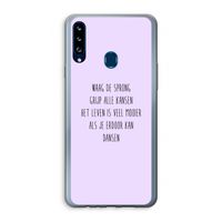 Sprong: Samsung Galaxy A20s Transparant Hoesje Sprong: Samsung Galaxy A20s Transparant Hoesje