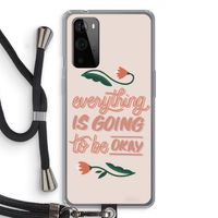 Optimistic flower girl: OnePlus 9 Pro Transparant Hoesje met koord