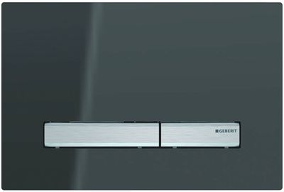 Geberit Sigma 50 bedieningspaneel spiegelend rookglas/chroom voor Sigma reservoirs 8cm (UP720) en 12cm (UP320)