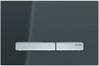 Geberit Sigma 50 bedieningspaneel spiegelend rookglas/aluminium voor Sigma reservoirs 8cm (UP720) en 12cm (UP320)