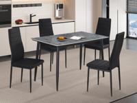 Rechthoekige eettafel KENZIE 120 cm grijs Rechthoekige eettafel KENZIE 120 cm grijs