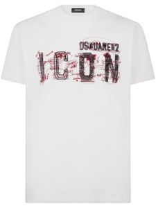 DSQUARED2 t-shirt à logo imprimé - Blanc