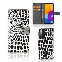 Samsung Galaxy M52 | Telefoonhoesje | Met pasjeshouder | Slangenprint