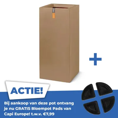 Pot rh smooth nl 36x36x79cm beige