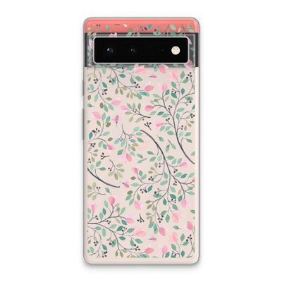 Sierlijke bloemen: Google Pixel 6 Transparant Hoesje
