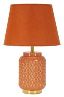 TAFELLAMP VIERKANT ORANJE CM Ø 28X44
