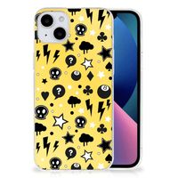 Silicone Back Case iPhone 15 Plus Punk Geel