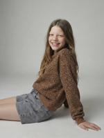 Sweater met wijde pasvorm bruin