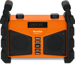 TechniSat DIGITRADIO 230 OD Werkplek Analoog & digitaal Zwart, Oranje