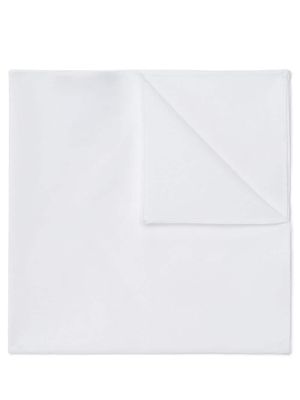 Brunello Cucinelli carré de poche à bords rouleautés - Blanc