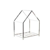 Houtblok standaard DKD Home Decor Roestvrij staal 40 x 30 x 50 cm