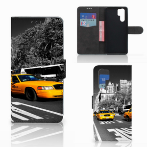 Huawei P30 Pro Flip Cover New York Taxi