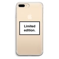 Limited edition: iPhone 7 Plus Transparant Hoesje