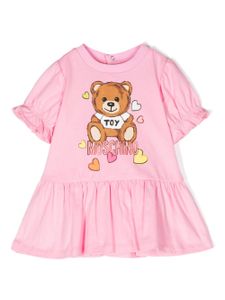 Moschino Kids robe à imprimé Teddy Bear - Rose