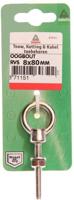 Oogbout rvs 8x80mm - Deltafix