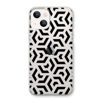 Crazy pattern: iPhone 13 mini Transparant Hoesje