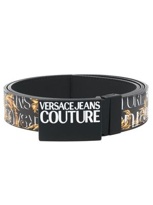 Versace Jeans Couture ceinture à imprimé Barocco - Noir