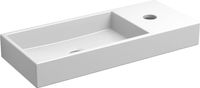 Clou Mini Wash Me Fontein Kraangat Rechts 45x19x7 cm Wit