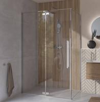 Saqu Trophy douchecabine met draaideur incl. antikalk 120x90x203cm chroom