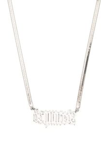 DSQUARED2 collier en chaîne à logo - Argent