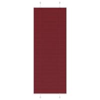 VidaXL Plissé rolgordijn 75x200 cm stofbreedte 74,4 cm bordeauxrood