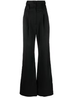 MANURI high-waist wide-leg trousers - Noir