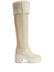 Giuseppe Zanotti bottines Iwona 70 mm en cuir - Tons neutres