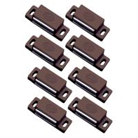 AMIG magneetsnapper/deurmagneet - 8 stuks - bruin - 4.3 x 1.45 x 1,2 cm - 3 kg - thumbnail