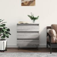 Dressoir 60x35x70 cm bewerkt hout grijs sonoma eikenkleurig