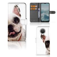 Nokia G10 | G20 | Telefoonhoesje | Met pasjeshouder | Franse Bulldog