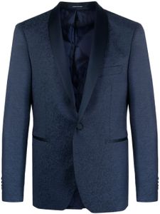 Tagliatore blazer boutonné à imprimé cachemire - Bleu