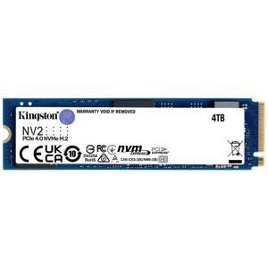 Kingston NV2 4 TB NVMe/PCIe M.2 SSD 2280 harde schijf PCIe NVMe 4.0 x4 Retail SNV2S/4000G