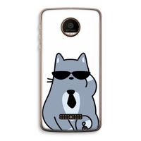 Cool cat: Motorola Moto Z Force Transparant Hoesje Cool cat: Motorola Moto Z Force Transparant Hoesje