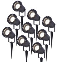 HOFTRONIC™ 9x LED Prikspot zwart Sydney aluminium 5W 4000K IP65 Voor buitengebruik