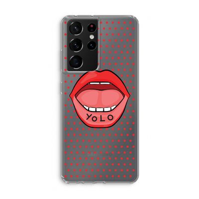 Yolo Denise: Samsung Galaxy S21 Ultra Transparant Hoesje