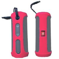 Draagbare silica gel Bluetooth Speaker beschermhoes voor JBL Flip4 (rood)