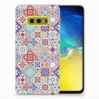 Samsung Galaxy S10e TPU Siliconen Hoesje Tiles Color