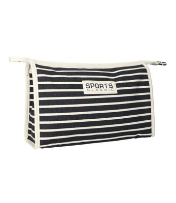 Traveller Toilettas stripe blauw sports classic 30x20cm