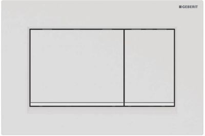 Geberit Sigma 20 (ex Sigma 30) bedieningspaneel mat wit voor Sigma reservoirs 8cm (UP720) en 12cm (UP320)