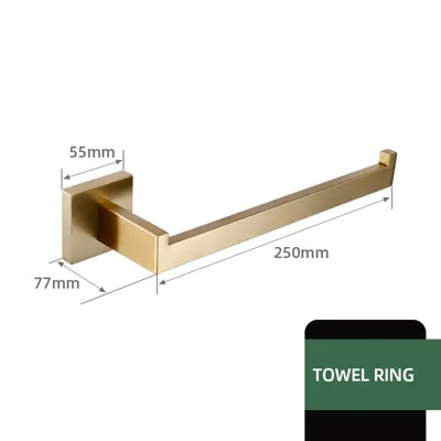 Badkamerhardware Set | RVS - Geborstelde Afwerking
