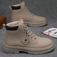 Bon&Bon Winter Hoge Veterschoenen voor Heren - Beige Rubberen Zool Beige / 39