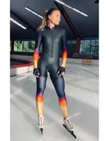 Nice Power X Suit Rubber Schaatspak (zwart-geel-paars) 180 / Xl Zwart / Geel / Paars