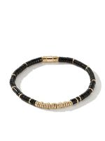 John Hardy bracelet en or 14ct à perles d'onyx - Noir