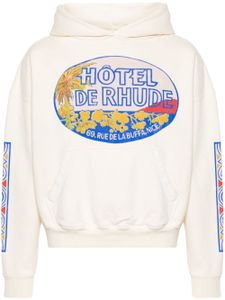 RHUDE hoodie Hotel - Blanc