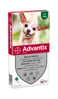 Advantix Spot-On Hond 40/200 tot 4kg - 6 pip Advantix Spot-On Hond 40/200 tot 4kg - 6 pip