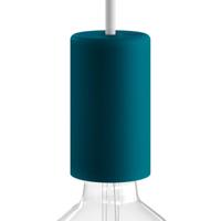 Buiten Fitting zwart rond ip65 met gladde afwerking siliconen