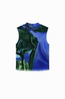 Tulen T-shirt landschap M. Christian Lacroix - BLUE - S Tulen T-shirt landschap M. Christian Lacroix - BLUE - S