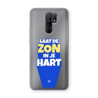 Laat de zon in je hart: Xiaomi Redmi 9 Transparant Hoesje